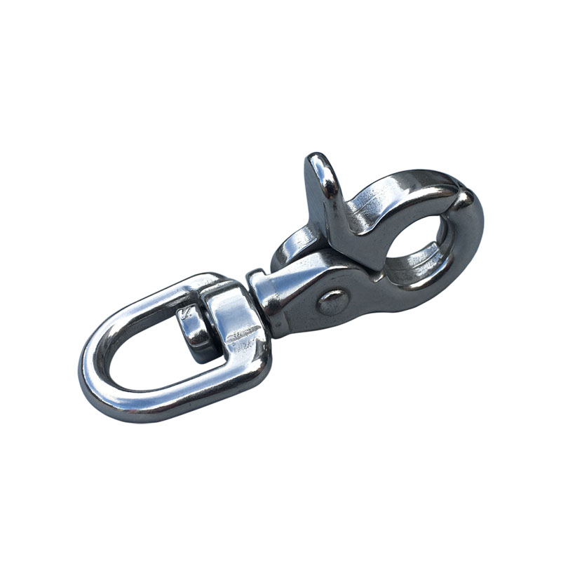 Hook Eye Fastener - ステンレス鋼のスナップフック,回転式バックル,有刺青,バックル,フック,キーホルダー,キャンプ用,手工芸品,21mm