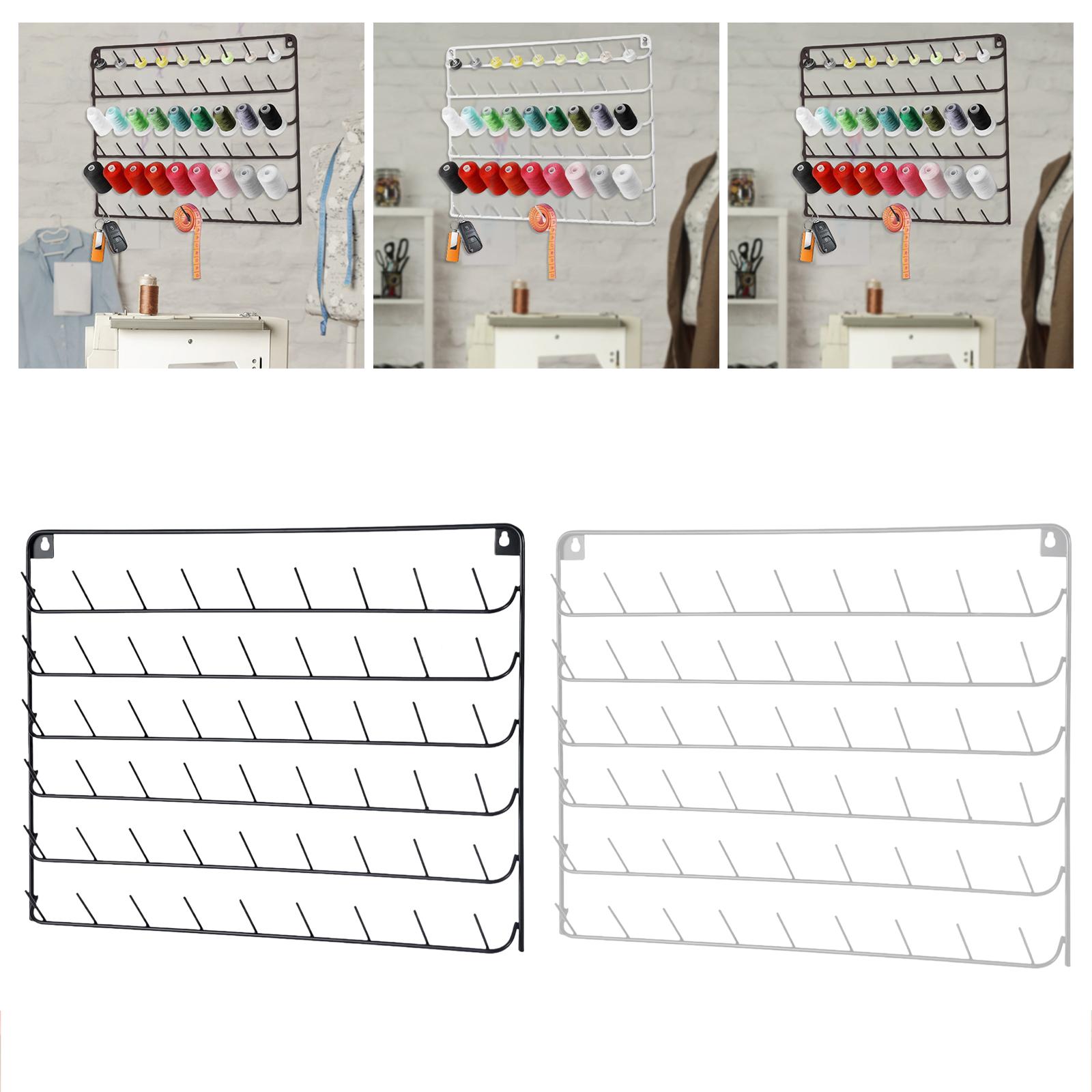 Serger Thread Cone - 実用的なスプールロール糸ラック壁掛け棚、かぎ針編みや刺繍機用の糸コーンホルダー