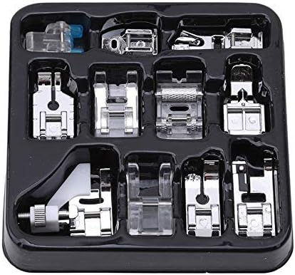 Textile Sewing Kit - 11個入り押さえ金具セット - ブラザー、シンガー、ベビーロック、ジャノメ、トヨタの低シャンクミシン用ウォーキングフットキット