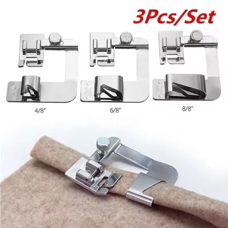 Seam Ripper Tool - 縫製ヘミングセット 1/3個入り ワイドヘムフット 1個または3個入り ナローロールヘムプレッサーフィート ブラザーシンガー
