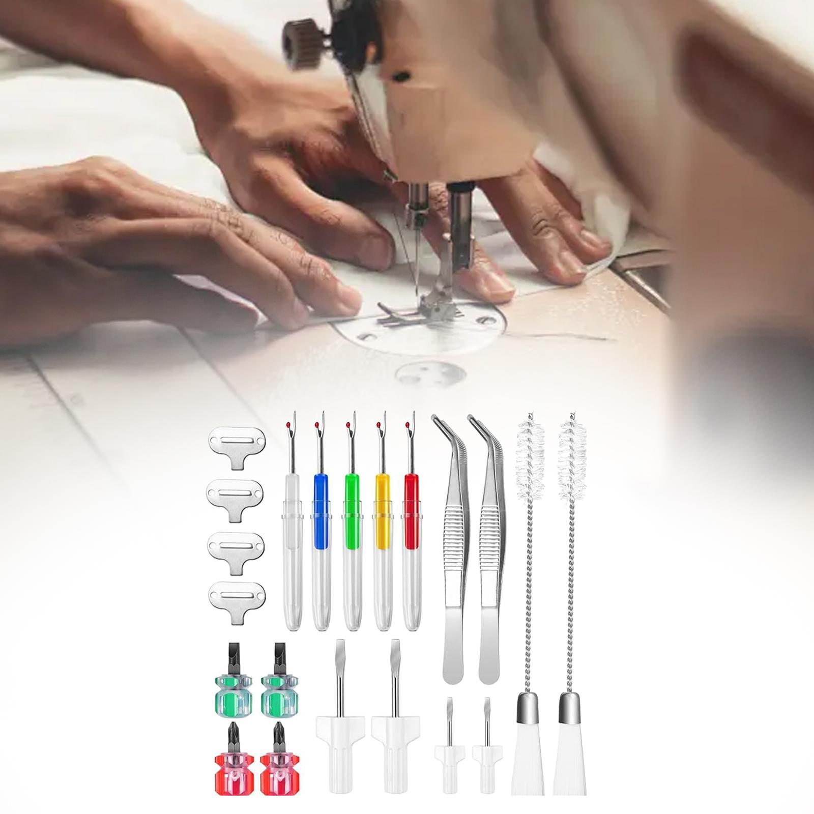 工業用ミシン用メンテナンスキット：両頭ブラシ、ドライバー、ピ - Seam Ripper Tool のレビューと価格