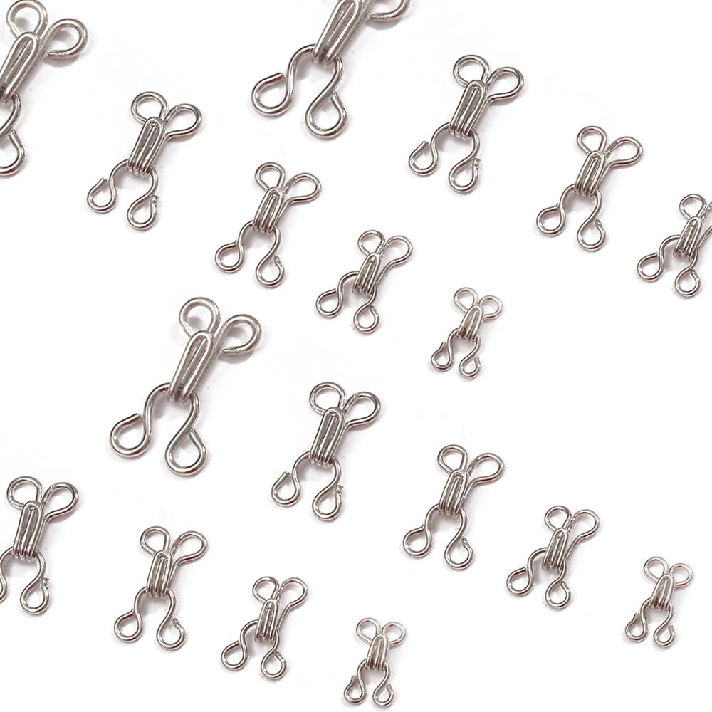 48 個のメタルバックルボタンシャツフックアンドアイファスナ - Hook Eye Fastener のレビューと価格