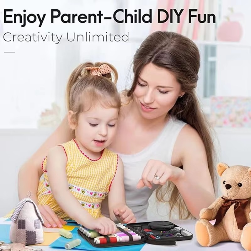 14色の糸と針、アクセサリー付きの小さな修理用縫製用品と製品 - Sewing Thread Production のレビューと価格