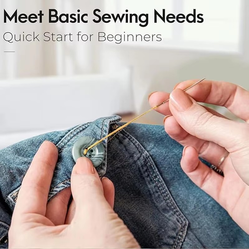 14色の糸と針、アクセサリー付きの小さな修理用縫製用品と製品 - Sewing Thread Production のレビューと価格