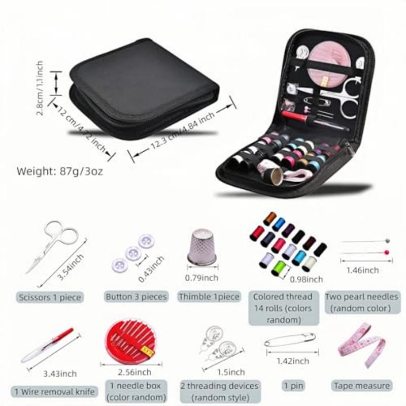 1袋27点入り縫製キット、多目的ポータブル縫製用品セット（糸 - Textile Sewing Kit のレビューと価格