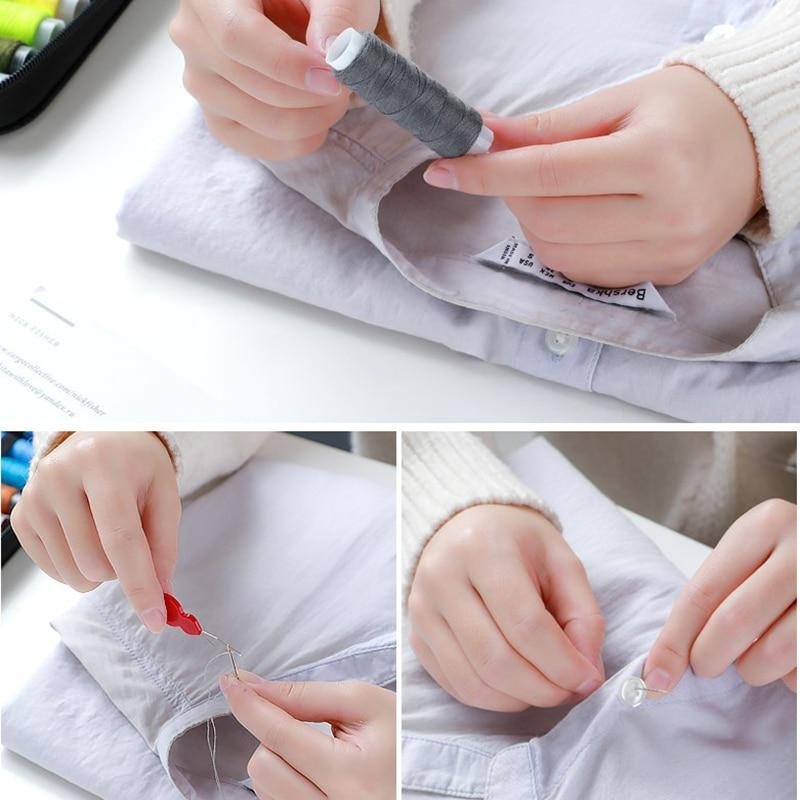 旅行や家庭用のポータブルソーイングキット,ミニソーイングボッ - Textile Sewing Kit のレビューと価格