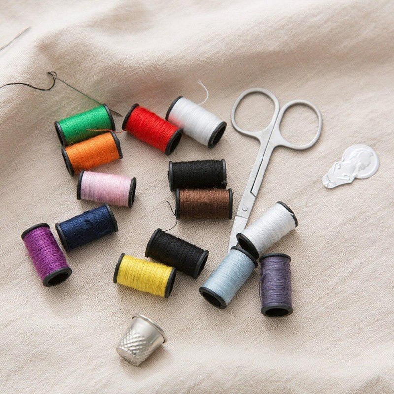 旅行や家庭用のポータブルソーイングキット,ミニソーイングボッ - Textile Sewing Kit のレビューと価格