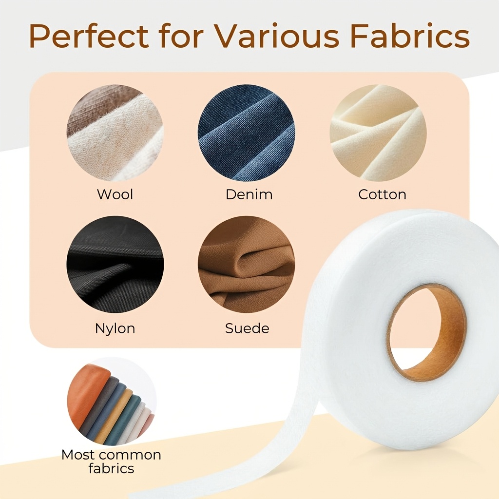 両面接着不織布接着テープ アイロン接着式裾テープ エッジ短縮 - Sewing Repair のレビューと価格