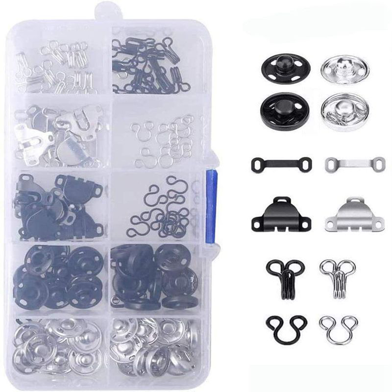 縫い付け用ホックとアイセット、縫い付けスナップボタン、DIY - Hook Eye Fastener のレビューと価格