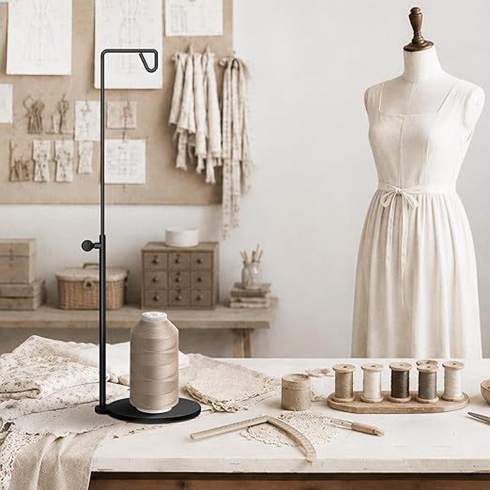 コーン型糸ホルダー、調整可能なオーバーロックミシン用収納スタ - Serger Thread Cone のレビューと価格