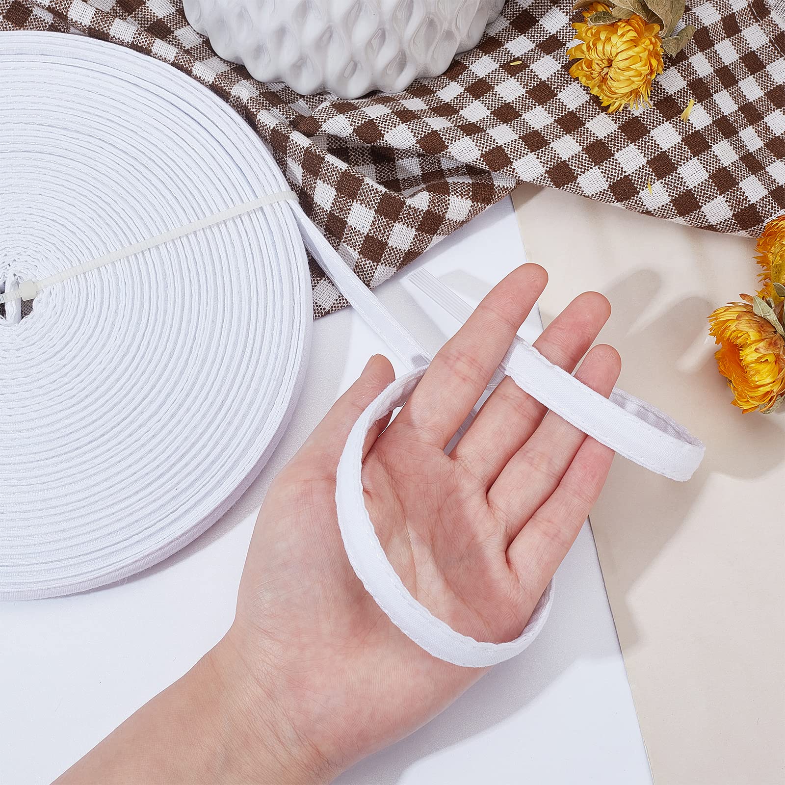 15mmコットンカバーポリエステルコルセットボーン 50ヤー - Sewing Cotton のレビューと価格