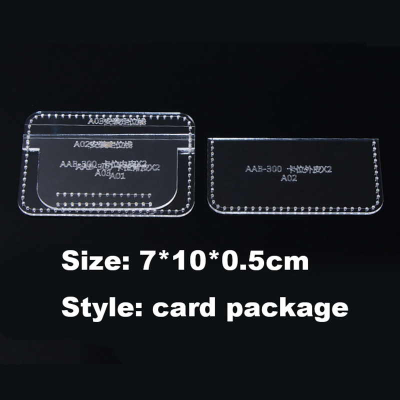 1 セット DIY アクリルレザーテンプレートホーム手仕事革 - Textile Sewing Kit のレビューと価格