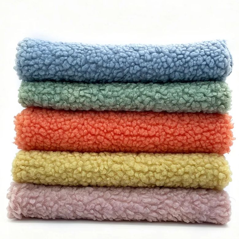 テディベア風シェルパフリース生地、150x50cm、無地のふ - Sewing Cloth のレビューと価格