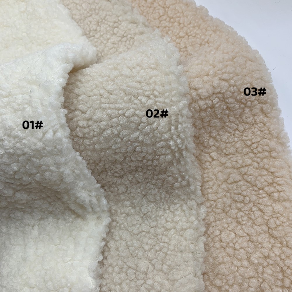 テディベア風シェルパフリース生地、150x50cm、無地のふ - Sewing Cloth のレビューと価格