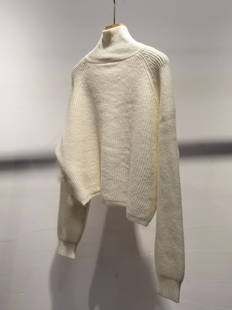 女性リアルキツネの毛皮のコートセータールース春秋キツネの毛皮 - Sewing V のレビューと価格