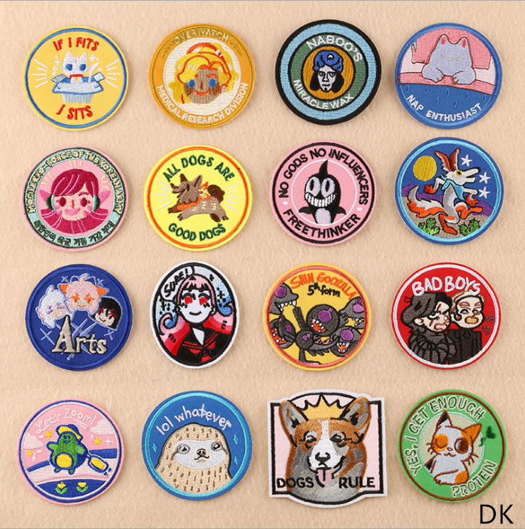 刺embroideredラウンドパッチ,ジーンズ,コート,T - Sewing Id のレビューと価格