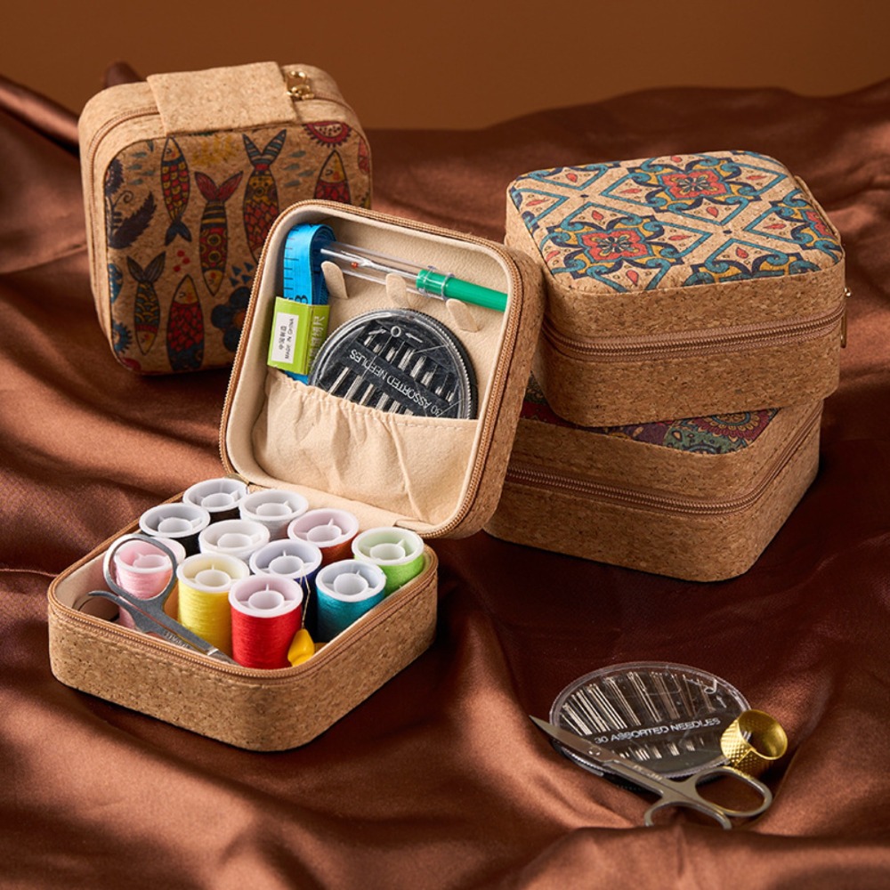 ヴィンテージコルクボヘミアンフローラルソーイングキット、ポー - Textile Sewing Kit のレビューと価格