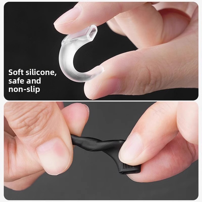 子供用メガネフレームの脚用滑り止めシリコンイヤーフック、落下 - Hook Eye Fastener のレビューと価格