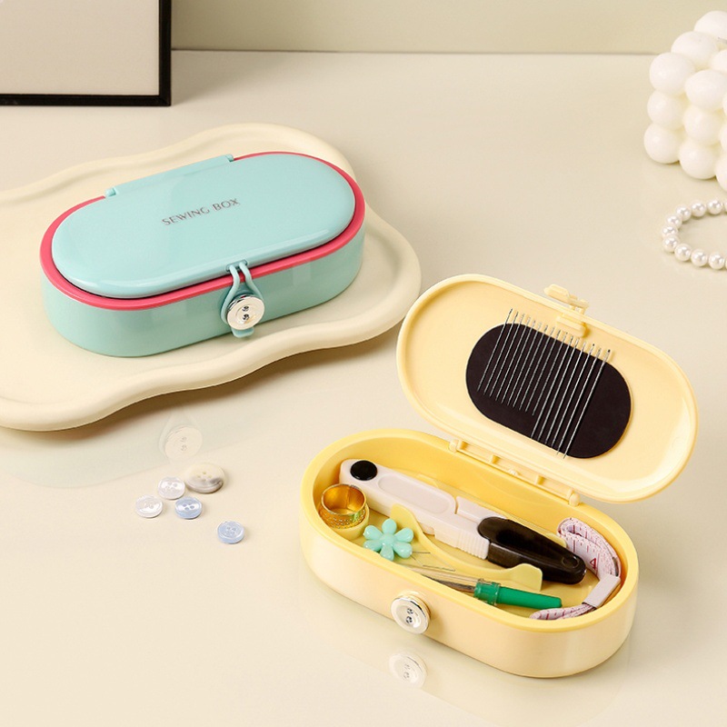 スタイリッシュなポータブル裁縫箱セット - 家庭や旅行用のツ - Textile Sewing Kit のレビューと価格