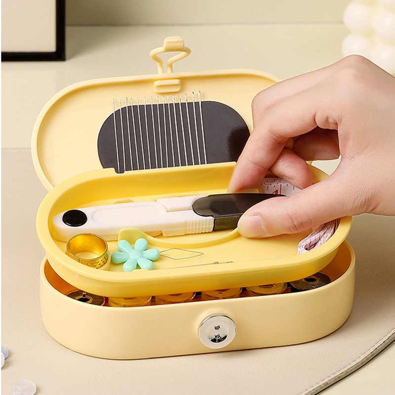 スタイリッシュなポータブル裁縫箱セット - 家庭や旅行用のツ - Textile Sewing Kit のレビューと価格