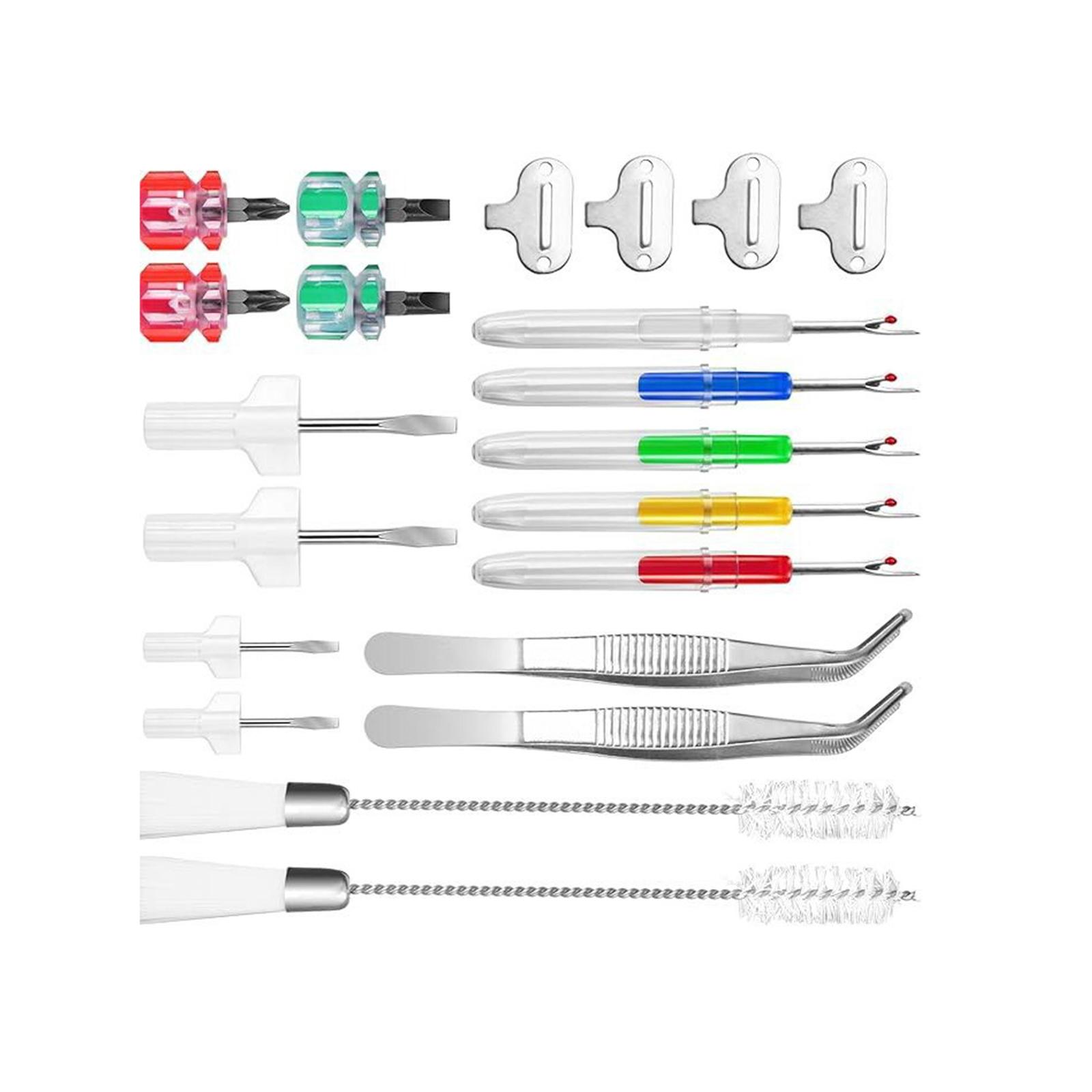 両頭式クリーニングブラシ、ドライバー、糸切り器付きのミシンメ - Seam Ripper Tool のレビューと価格